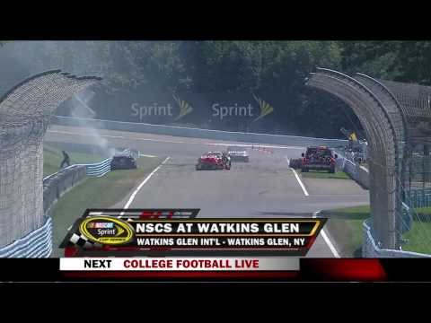 Jeff Gordon, Sam Hornish Jr. & Jeff Burton Crash a...