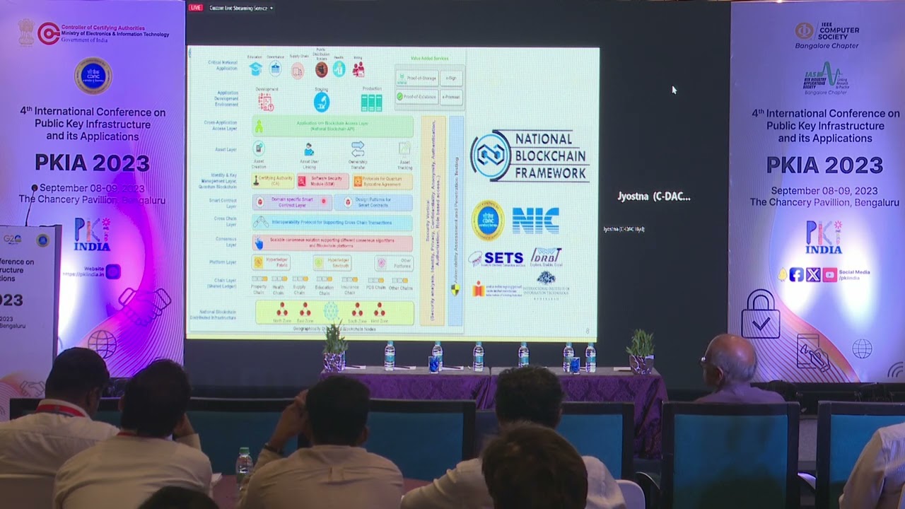 Invited Talk on "National Blockchain Framework" - G Jyostna