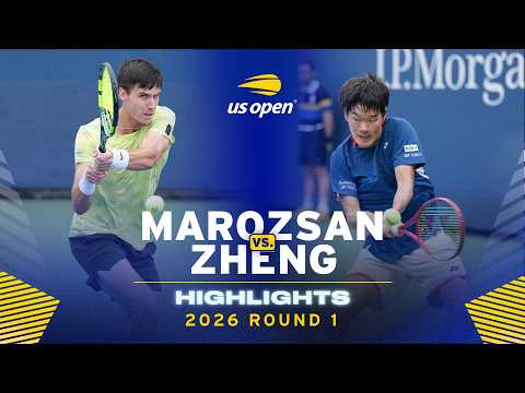 Fabian Marozsan vs. Michael Zheng Highlights | 2026 US Open Round 1