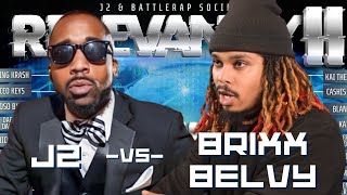 J2 vs BRIXX BELVY | Rap Battle | #RELEVANCY2 One-Off