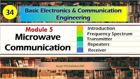 Microwave Communication | Basic Electronics and communication VTU