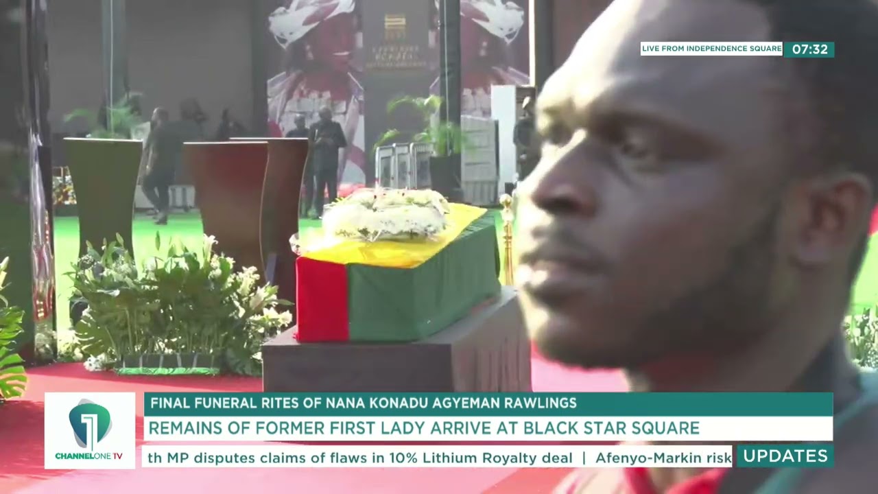 Nana Konadu Agyeman-Rawlings Laid in State at Black Star Square — Emotional & Final Farewell Begins