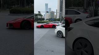 Shenzhen Encounters Top Flagship Ferrari Laferrari In Chinese Streets.