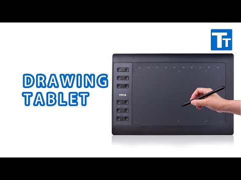 10x6 Inch Professional Graphics Drawing Tablet 12 Express Keys