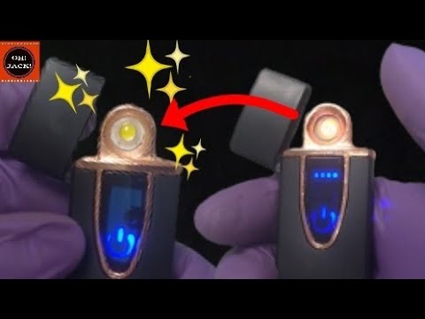 How to make a Portable LED Light  from USB Windproof Lighter