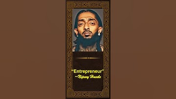Nipsey Hussle Advice!