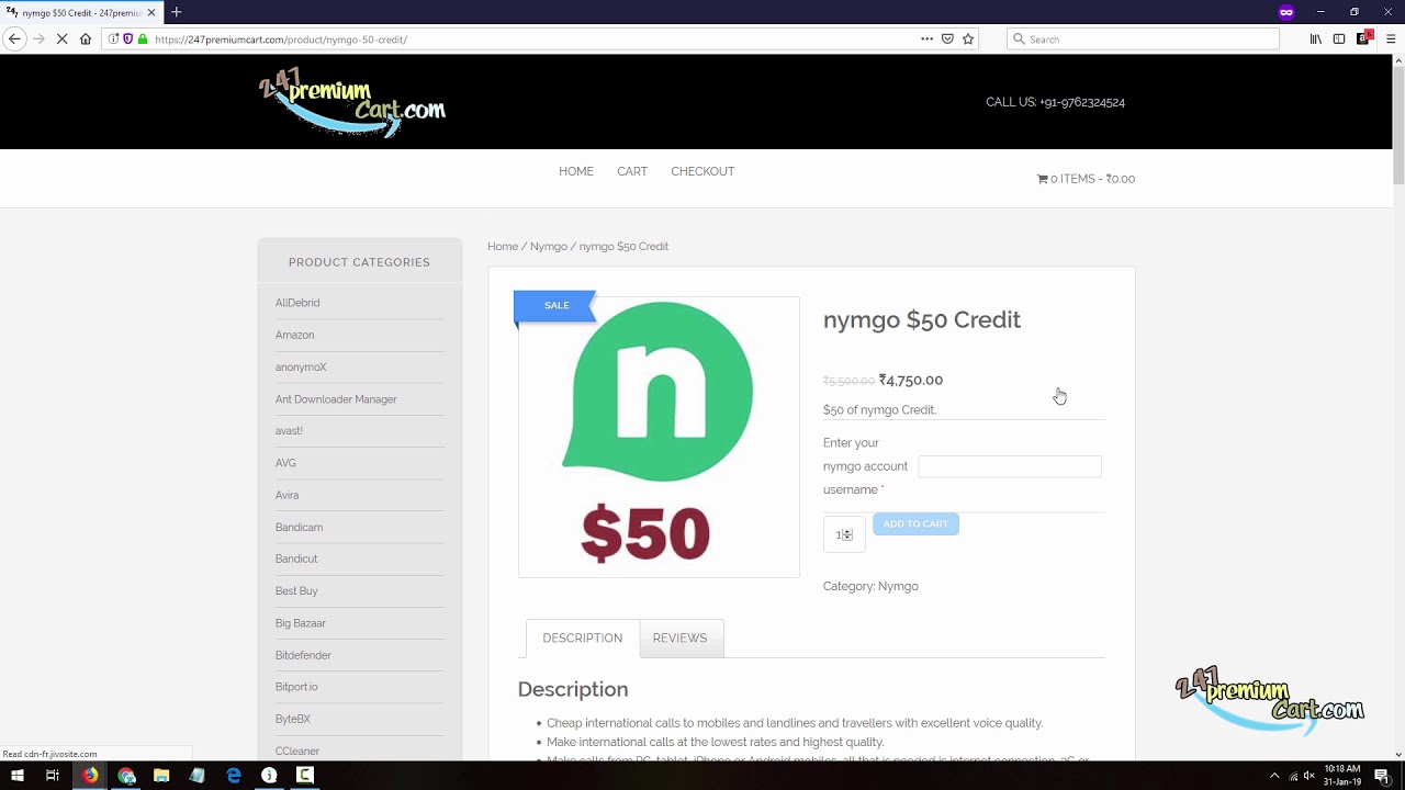 How to Buy Nymgo Credits in India