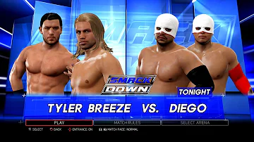 WWE 2K17 PS3 - Tyler Breeze VS Diego - KO Match [2K][mClassic]