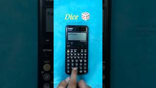 Random Number Integer like a Dice in Casio Fx 991CW #shorts #maths #casio #calculator