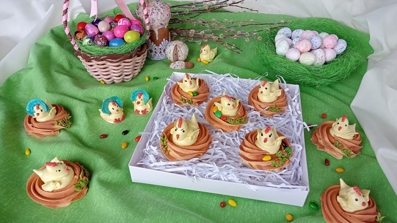ЦЫПЛЯТА ИЗ ЗЕФИРА/ПАСХАЛЬНЫЙ ДЕКОР 1 ЧАСТЬ 