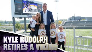 Kyle Rudolphs Retirement Day With The Vikings