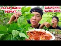 LALAPAN DAUN PEPAYA MENTAH CUY.. #mukbanglalapan #mukbang #asmr