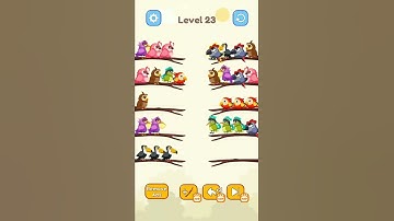 Bird sort color level 23 #shorts #sivmgame