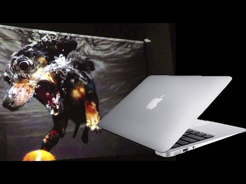 Projector BenQ GP20+MacBook Air+Apple TV+Airplay (repeat screen, second screen) (12 video)