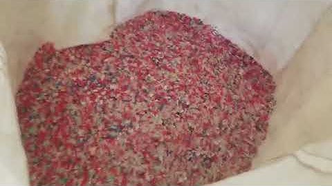 Double belt plastic color sorting machine to separate HDPE milk flakes in Mexioc/jasmine@ajlong.cn