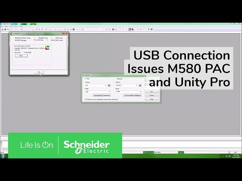 Troubleshooting USB Connection Issues Between M580 PAC and Unity Pro | Schneider Electric Support