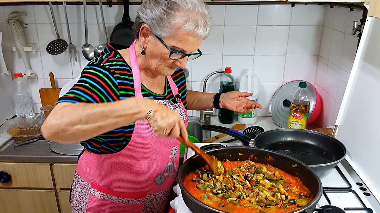 🥘 Pisto Receta [ 7 INGREDIENTES ] ✔️ [ Fritada de verduras ]