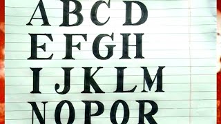 How to write Times New Roman fonts A to Z | Calligraphy  writing | Easy for Assignment,Project