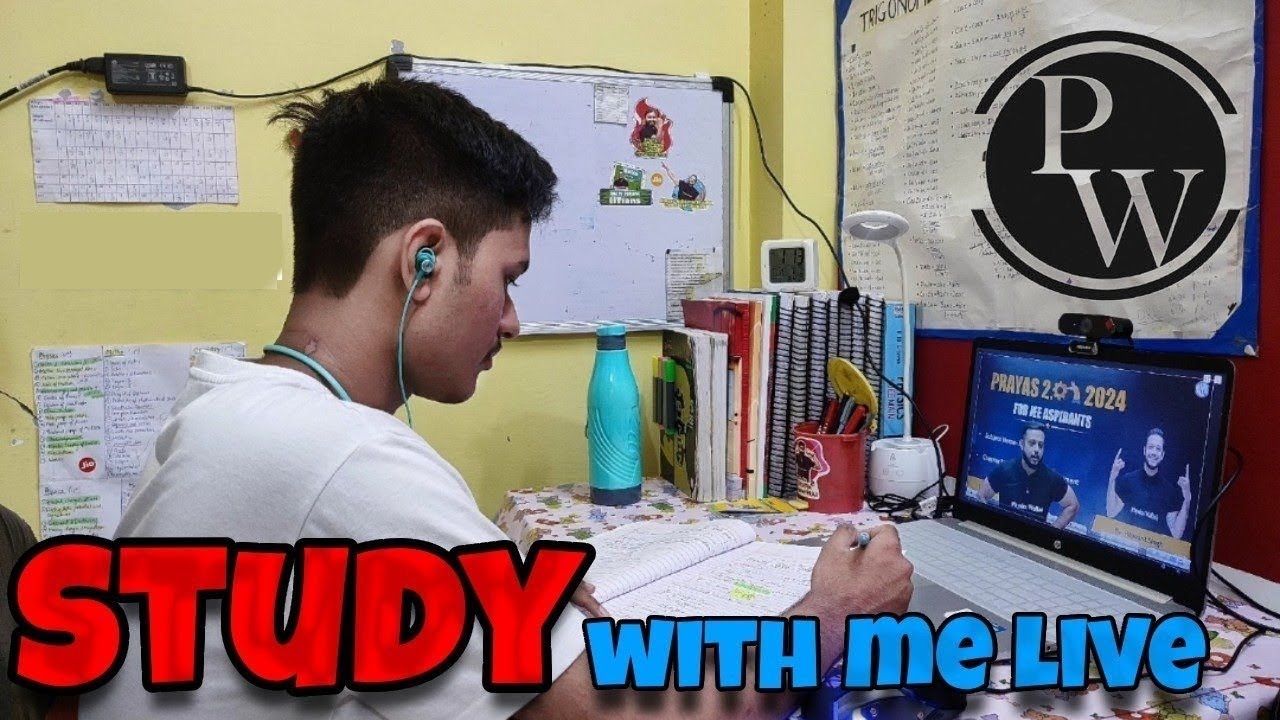 π΄Study with me live JEE 2024 | 12+ hrs | Pomodoro 25/5 | PhysicsWallah ...