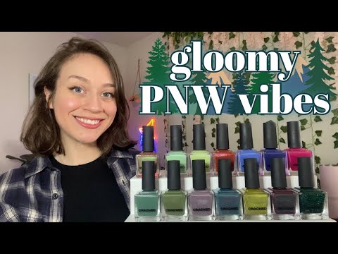 Cracked’s RAINFOREST Collection & Bonus Jellies! ⛰️🌲 An Ode to Pruglies & the PNW | Swatch + Review
