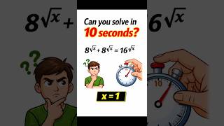 Only 1% Can Solve This! Find x Fast | Exponent Logic Trick