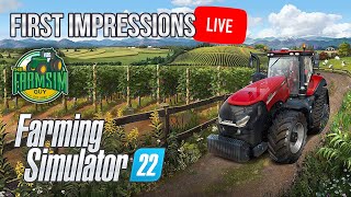 🔴 FARMING SIMULATOR 22 - FIRST LOOK - LIVE!!