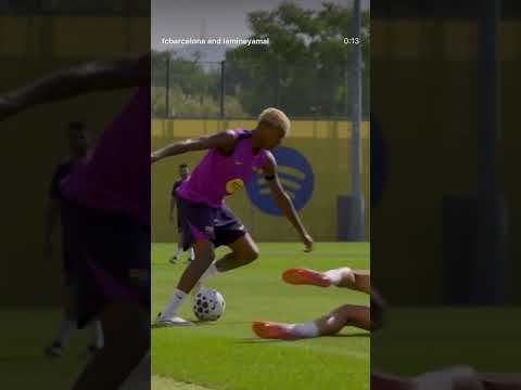 لامين يامال يراوغ جوفري تدريبات برشلونة❤ lamine yamal dribble jofre torrents Barcelona training