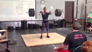 Marc of CrossFit Code 3 gets 275# clean and jerk