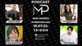 Podcast MP Broadcast - Moj Pasito 1# Ante Lučin , Ana Bakašun, Tisja Kljaković Braić i Igor Braić