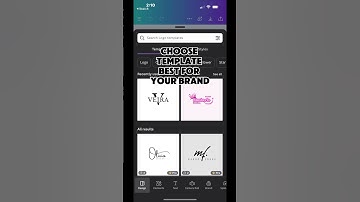 HOW TO MAKE A LOGO IN CANVA FROM YOUR PHONE #canvatutorial #canvahacks #logo