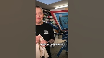 Full video available to watch now. #screenprinting #squeegeeandink #streetwear