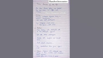 Three Domains of Life | Class 11 Biology Notes | The Living World | Handwritten Easy Notes