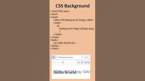 What is CSS Background? | CSS Background Image | Internship in Chennai for cse students | #kaashiv