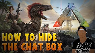 Ark Survival Evolved PS4 Tutorial - How To Hide The Chat Box