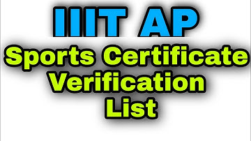 AP IIIT Sports Certificate Verification List|Ap IIIT Admissions|Rgukt Nuzivid|Rgukt IIIT