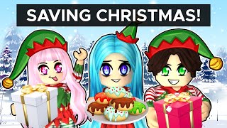 Saving Christmas with MY FAMILY in Roblox! screenshot 3