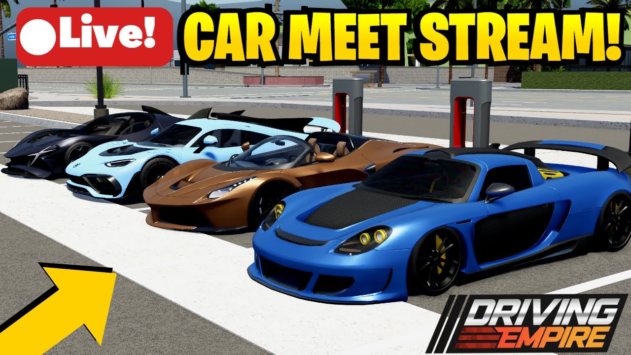 (🔴LIVE ) Car Meet! Driving Empire YouTube