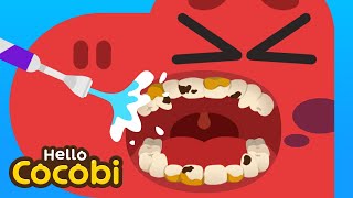 Dentist Job Songs Prevent Cavities Brush Your Teeth Kids Songs Dinosaurs Hello Cocobi
