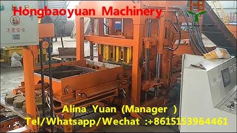 QTJ4 25 Color paver brick making machine