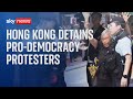 Hong kong prodemocracy demonstrators held after tiananmen square vigil