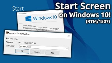 Start Screen on Windows 10 (RTM)!