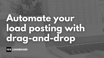 Post multiple loads fast and easy! Drag-and-drop your available loads using an Excel spreadsheet.