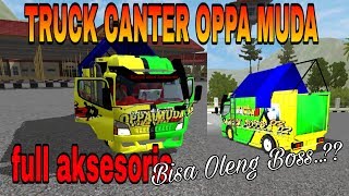 Mod canter terpal setengah Bussid v2.9 | oppa muda ~ bisa oleng bos - bus simulator indonesia