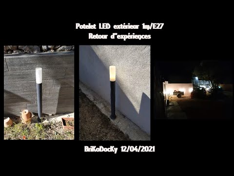 Potelet Silamp LED 1m extérieur : retour d'expériences