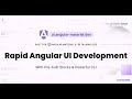 How to rapidly develop UIs with Angular Material & Tailwind CSS | #tailwindcss #angularmaterial