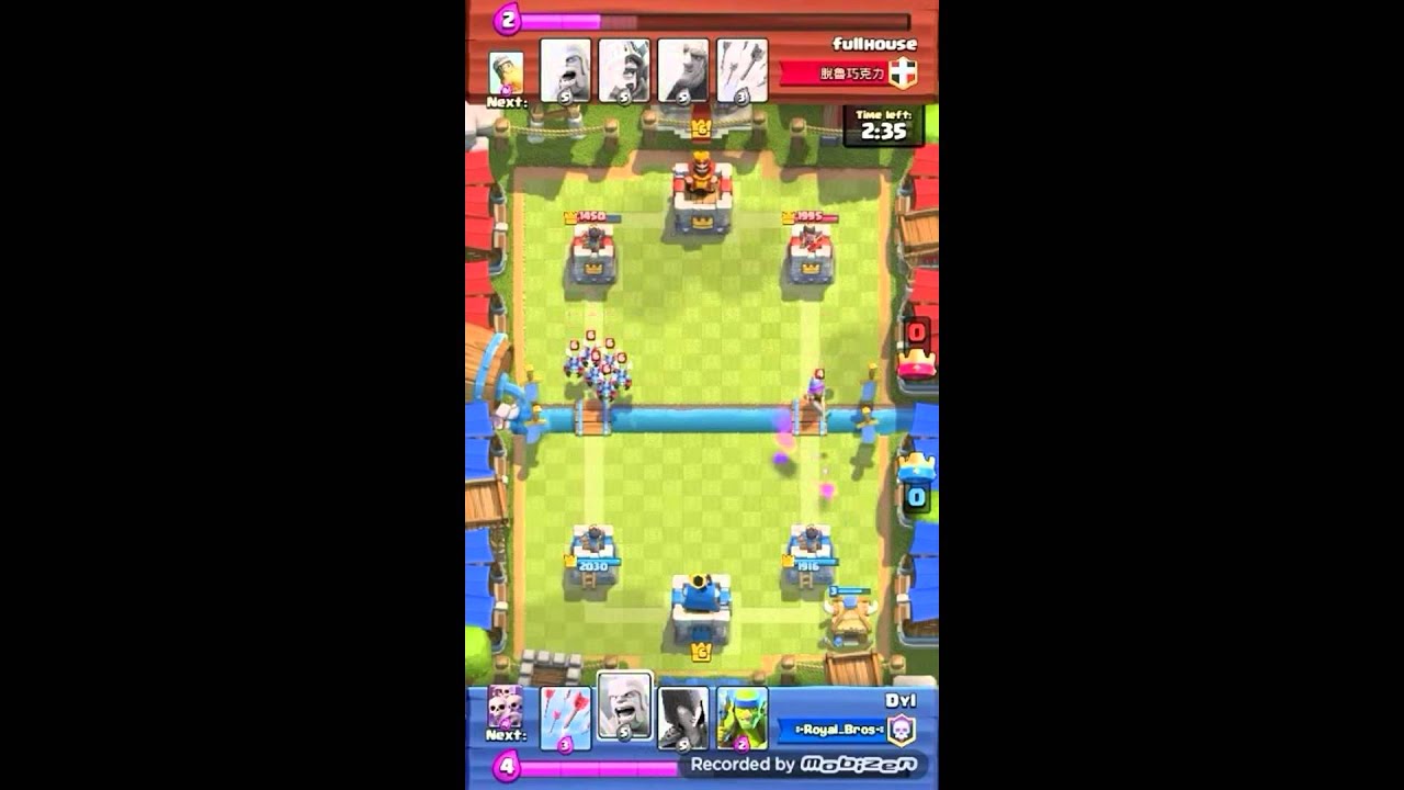 Clash Royale Best Deck Arena 3 YouTube