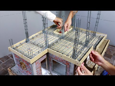 build-mini-house-model-#2---reinforced-concrete-slab-&-column