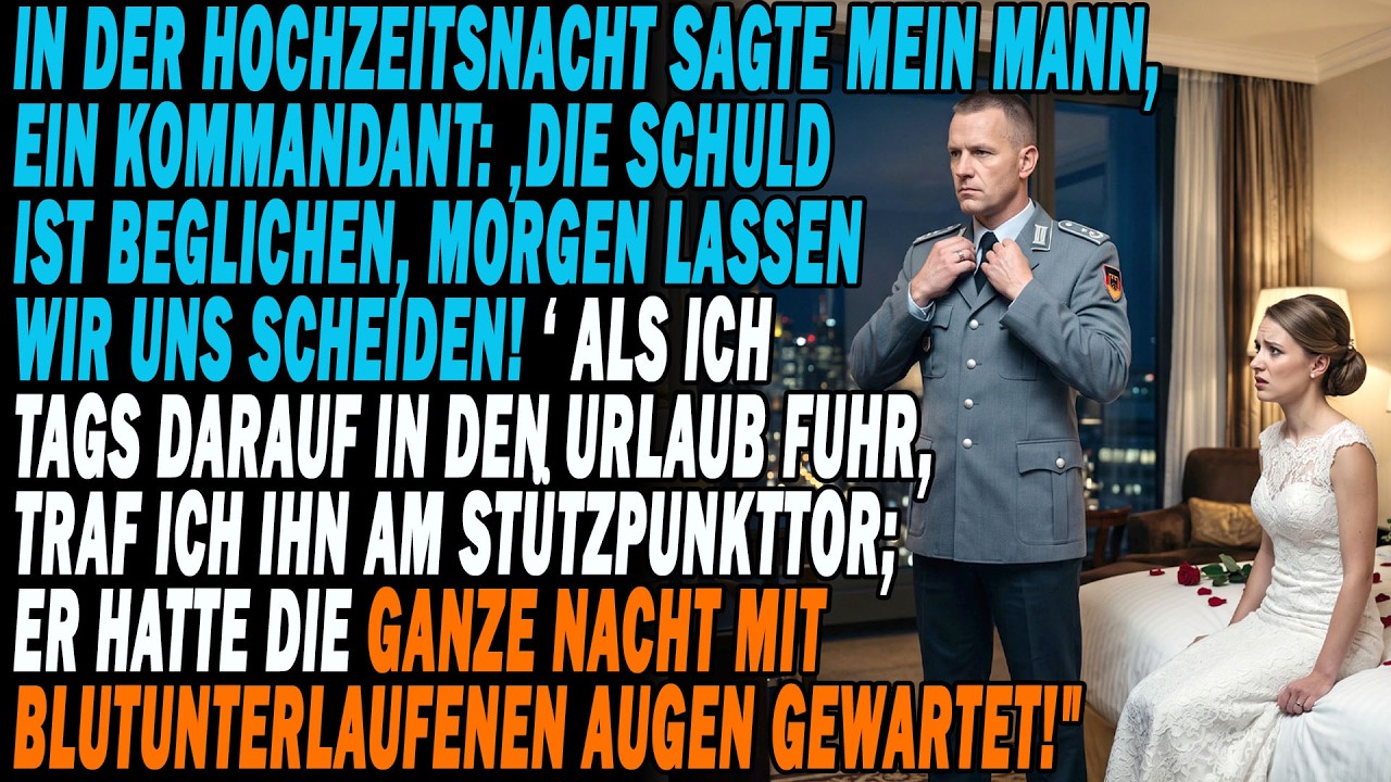 „Ich dachte, er würde etwas sagen – und sei es nur: ‚Lass uns schlafen gehen.‘“ Immerhin war es unsere Hochzeit, an genau diesem Tag. Draußen wurde über Berlin der Himmel von Schwarz zu Blaugrau....