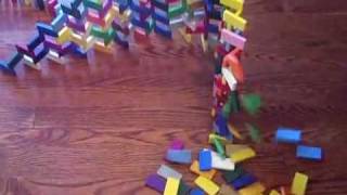 2 Big Domino projects with a friend!(Awesome domino chain 6)