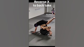 Reverse X guard to back take #jiujitsu #bjj #martialarts